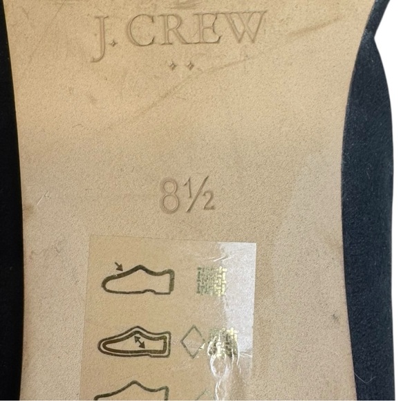 J.Crew Classic Minimalist Black Suede Pointed Toe Flats Size 8.5 - Picture 9 of 12